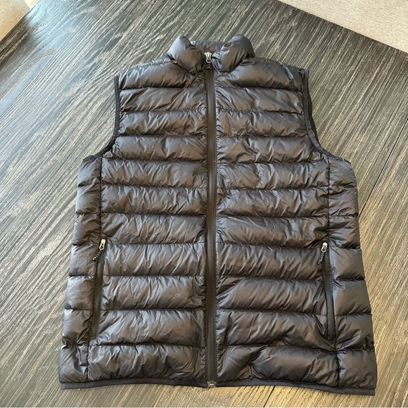 Men’s Eddie Bauer EB650 Lightweight Goose Down Quilt Packable Black Vest, Medium - Picture 1 of 8